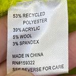 Central Park West Neon Green Half-Zip Sweater Size Small Photo 9