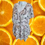 Torrid  Women's Floral Flowy Layered V-Neck Cap Sleeve Boho Pullover Top‎ Size 0 Photo 3