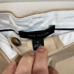 Ann Taylor Wide Leg High Rise Tan Textured Trousers Career Professional Size 14 Photo 2