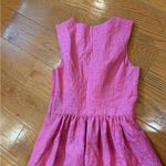 Kensie Pink Metallic Jacquard Fit & Flare Dress – Size S Photo 5