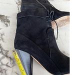 Veronica Beard  "Hawthorne" Black Suede Booties 38 Photo 8