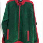 33 Degree green red sparkly track jacket holiday Christmas fun women’s size XXL Photo 0