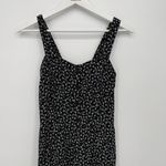 Loft Outlet Black Pattern One Piece Cropped Jumpsuit Size XS Smocked Photo 1