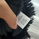 Roller Rabbit  Dark Gray Fringe Sweater Women’s Casual Boxy Photo 3