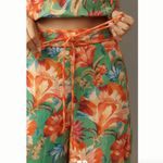 Farm Rio  x Anthropologie Tie-Front Floral Pants | Designer Women’s Printed Pants Photo 3