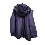 Woman Within Purple Full Zip Quilted Removable Hood Raincoat Jacket Sze 26/28 2X Photo 1