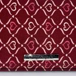 Longaberger Basket Checkbook Cover Blushing Hearts Fabric Sisters Wallet Photo 1