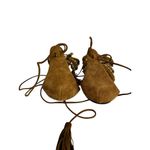 Aquazzura Firenze Women’s Strappy Sandals Size 39 Made In Italy Boho Hippie Brown Photo 4