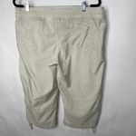 Nike  Cream Tan Cropped Pants Sz Large 12-14 Photo 2