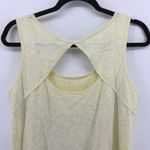 Fresh Produce  Yellow Leaf Print Open Back Slub Tank Top Women's XS Made in USA Photo 6