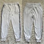 The Kooples Sweatpants x Sport Ecru Joggers Stretch Waist Logo Trim 2 Photo 2