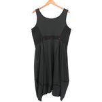 ADC Lagenlook Art to Wear Mixed Media 2 Pc Lantern Dress Jacket Set Black 12 14 Photo 9