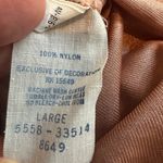 Vintage Avon Slip Dress Maxi Nightie Mauve Lace Sexy Coquette Nylon Open Slit Pink Size L Photo 9