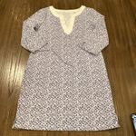 Tommy Bahama  Aubrey Blue Tile Print Tunic Dress Size XS deep ultramarine Photo 0