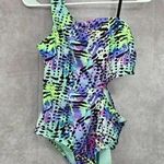 Wonder Nation Green Cutout Swimsuit Swimwear One Piece Size XXL 18 Photo 0