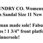 Pacific&Co VINTAGE FOUNDRY . Womens Leather Wedge Platform Sandal Size 11 New Photo 13