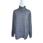 Andrew Marc  Women’s Pullover Turtleneck Sweater Sz XXL Heather Gray Boxy Fitted Photo 3