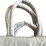 WILO The Label Sky~Baby Blue Large Puffer Tote Pocket Travel Bag Weekender 16X14 Photo 4