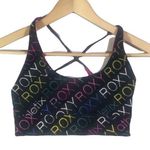 Roxy Reversible Logo/Pink/Black Lined Sports Bra Photo 0