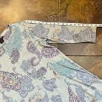 Multiples  Paisley Wrap Tunic 3/4 Sleeve Blouse Small Photo 3