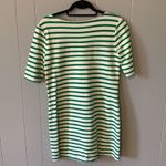 Juicy Couture  Green & Cream Stripe Dress Medium Photo 2