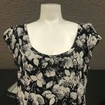 BCBGeneration  Floral Midi Dress Black Cream 8 Photo 1