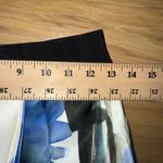 Milly  Painted Floral Katie 3/4 Skirt Sky Color Sz 2 Made In USA Preppy Corporate Photo 3