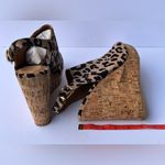 Mata Shoes Leopard print, open toe, backstrap, buckle, cork women sandals size 10 Photo 3
