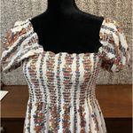 O.P.T One‎ Pretty Time Daphne Large Floral Smocked Short Sleeve Maxi Dress NEW Photo 1