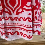 ZARA  Women's Red And White Printed Long Sleeve Shirt Size S Photo 6