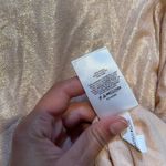 EXPRESS  Women's Peach and Cream Shirt Photo 4