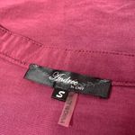 Andrée Andree by Unit embroidered floral tunic top shark bite hem blouse sz S Photo 2