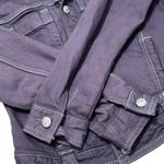 CAbi  Vintage Cropped Fitted Jean Jacket S Dusty Purple EUC Photo 4
