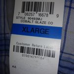 Maison Jules  XL Cobalt Glaze Blue Plaid Top Plus Photo 3