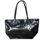 Kate Spade  Large Harmony Metro Perforated Black Patent Leather Bag Photo 0