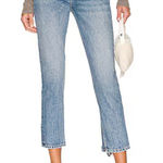 AGOLDE Riley High Rise Straight Crop in Endless Blue Size 25 Photo 0