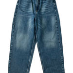 Free People We The Free Frank Dad Wide Leg Jean Medium Wash High Rise Size 27 Photo 0