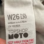 Topshop Moto Hayden boyfriend distressed ripped light blue cotton jeans 26x30” Photo 6