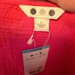 Three Dots  Fuschia Cotton Gauze Top nwt Photo 4