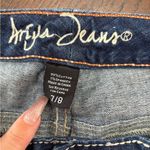 Ariya Jeans Distressed Blue Ankle Cropped Jeans Photo 4