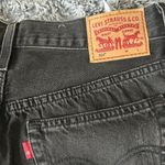Levi's  501 Lunar Black Distressed Jean Shorts size 29 Photo 4
