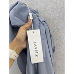 Lavetir Women's Formal Blue Short Sleeve Sheer Flutter Tie Back Size 16 Chiffon Photo 2