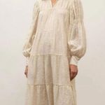 Moon River Long Dress Large Maxi Ivory bohemia long sleeve boho cottage core Photo 0