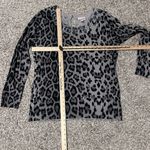 The Quacker Factory Women's Beaded Animal Print Shirt Black. Black Size L Photo 1