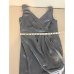 Revelry Dusty Blue Blair Satin Long Formal Maxi Dress Bridesmaids Gown 8 Photo 6