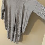 Anthropologie  Top Lagenlook Loose Jersey Tunic Pinstripe Stripe Minimalist Long Photo 7