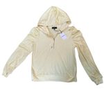 Generation Love Primrose Hoodie Small Butter Yellow Velvet NWT Women's Pullover Photo 1