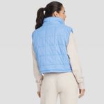 JoyLab NWT Joy Lab size XL Women's Blue Quilted Vest with Sherpa Photo 1