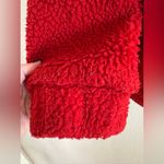 I am gia I. Am. Gia Pixie Oversized Teddy Coat Red size Medium Revolve $110 Photo 9