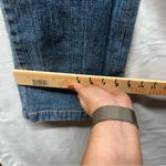 I.N.C Y2K Bootcut Jeans Red Satin Embroidered Oriental Waistband 8 No Stretch Blue Photo 8